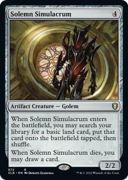 Solemn Simulacrum [Commander Legends: Battle for Baldur's Gate] 872