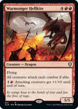 Warmonger Hellkite [Commander Legends: Battle for Baldur's Gate] 814
