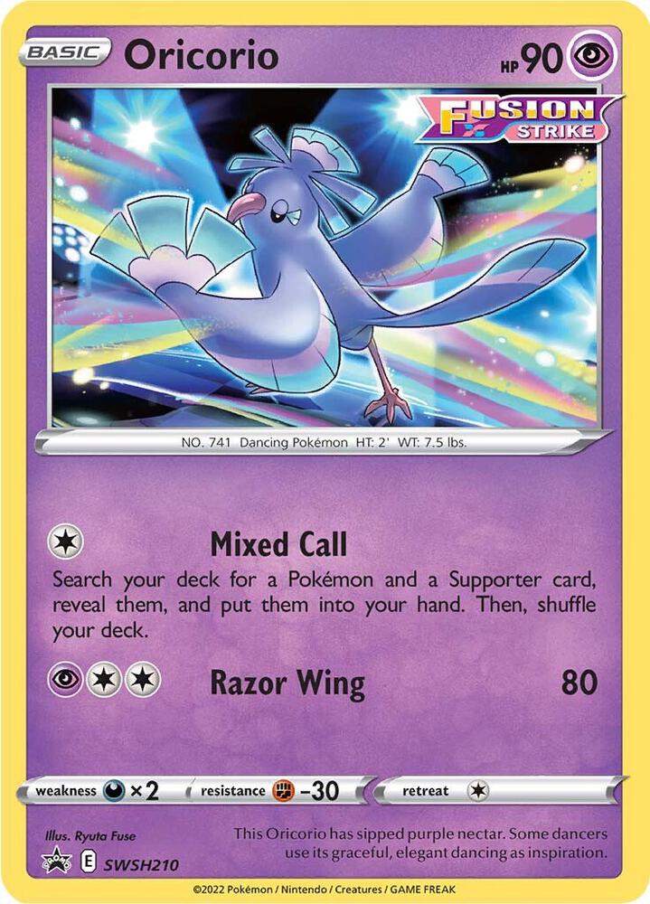 Oricorio - SWSH210 [SWSH: Sword & Shield Promo Cards] SWSH210