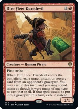 Dire Fleet Daredevil [Commander Legends: Battle for Baldur's Gate] 788
