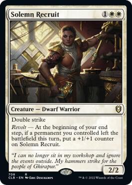 Solemn Recruit [Commander Legends: Battle for Baldur's Gate] 708
