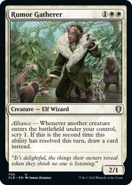 Rumor Gatherer [Commander Legends: Battle for Baldur's Gate] 705