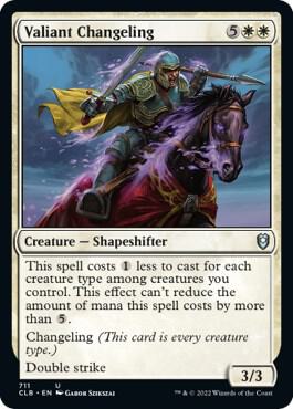 Valiant Changeling [Commander Legends: Battle for Baldur's Gate] 711