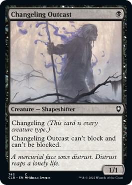 Changeling Outcast [Commander Legends: Battle for Baldur's Gate] 743