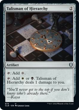 Talisman of Hierarchy [Commander Legends: Battle for Baldur's Gate] 878