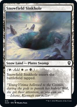 Snowfield Sinkhole [Commander Legends: Battle for Baldur's Gate] 915