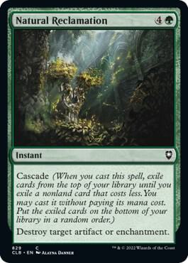 Natural Reclamation [Commander Legends: Battle for Baldur's Gate] 829