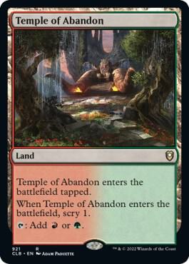 Temple of Abandon [Commander Legends: Battle for Baldur's Gate] 921