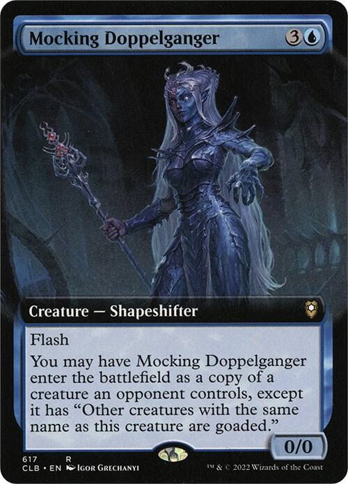 Mocking Doppelganger (Extended Art) [Commander Legends: Battle for Baldur's Gate] 617