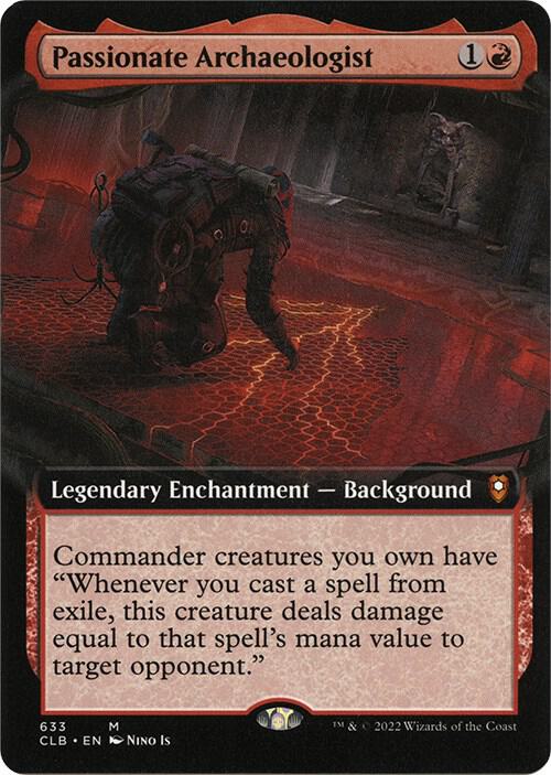Passionate Archaeologist (Extended Art) [Commander Legends: Battle for Baldur's Gate] 633