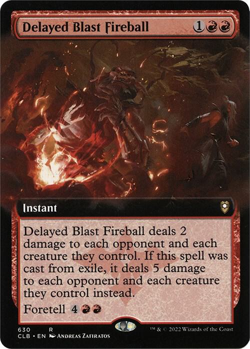 Delayed Blast Fireball (Extended Art) [Commander Legends: Battle for Baldur's Gate] 630