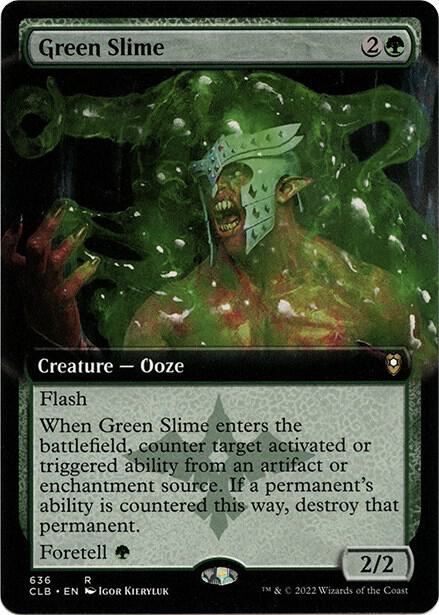 Green Slime (Extended Art) [Commander Legends: Battle for Baldur's Gate] 636
