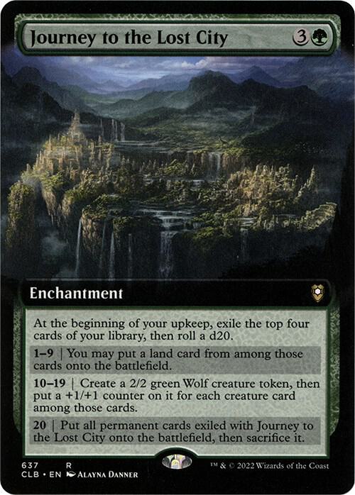 Journey to the Lost City (Extended Art) [Commander Legends: Battle for Baldur's Gate] 637