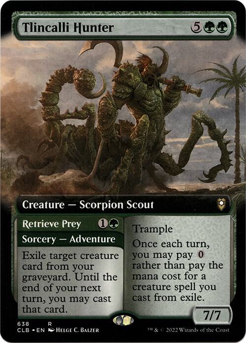 Tlincalli Hunter (Extended Art) [Commander Legends: Battle for Baldur's Gate] 638