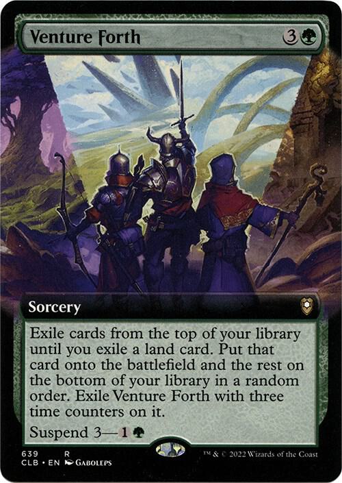Venture Forth (Extended Art) [Commander Legends: Battle for Baldur's Gate] 639