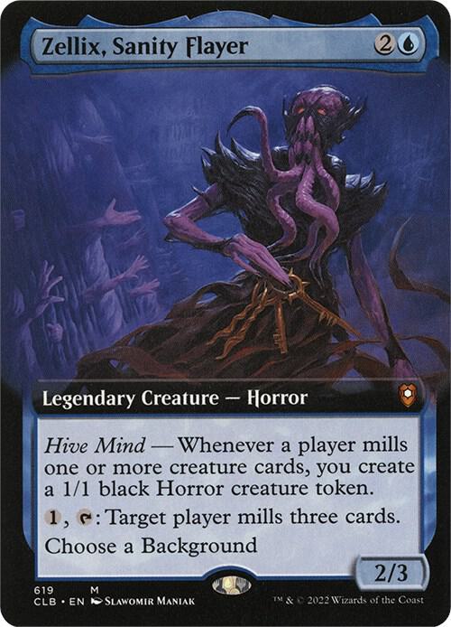 Zellix, Sanity Flayer (Extended Art) [Commander Legends: Battle for Baldur's Gate] 619