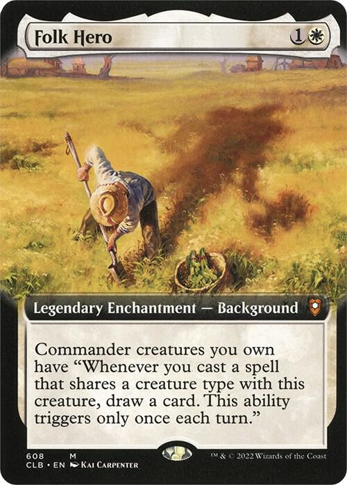 Folk Hero (Extended Art) [Commander Legends: Battle for Baldur's Gate] 608