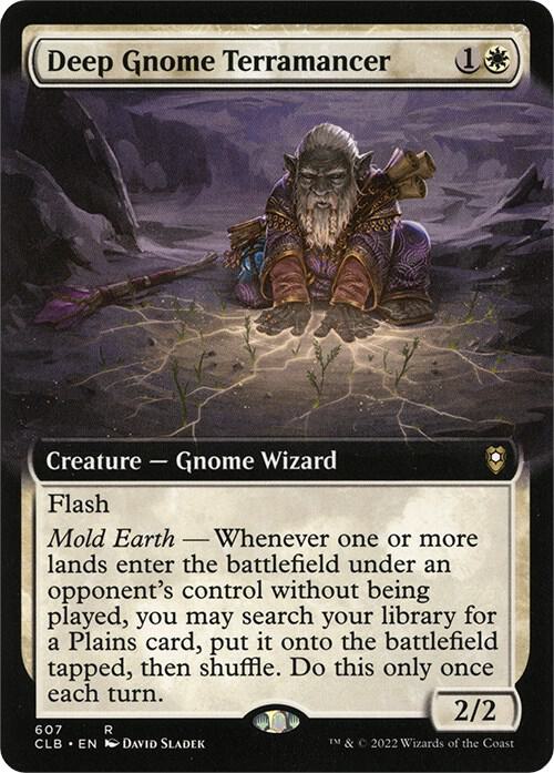 Deep Gnome Terramancer (Extended Art) [Commander Legends: Battle for Baldur's Gate] 607