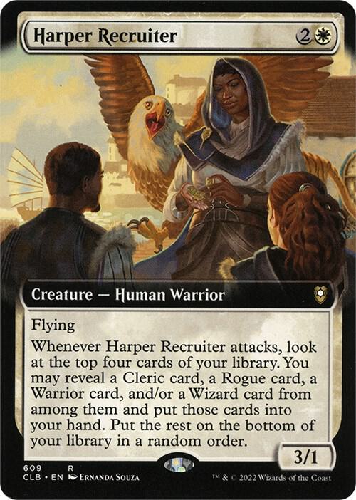 Harper Recruiter (Extended Art) [Commander Legends: Battle for Baldur's Gate] 609