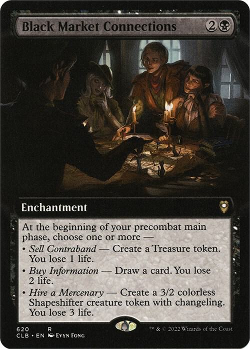 Black Market Connections (Extended Art) [Commander Legends: Battle for Baldur's Gate] 620