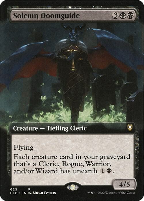 Solemn Doomguide (Extended Art) [Commander Legends: Battle for Baldur's Gate] 625