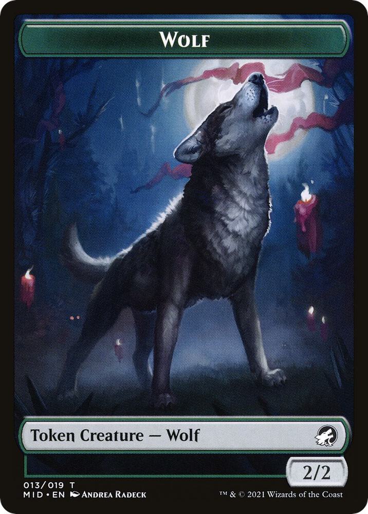 Wolf (013) // Clue (016) Double-Sided Token (Challenger 2022) [Unique and Miscellaneous Promos] 13 // 16