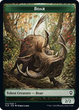 Boar Token [Commander Legends: Battle for Baldur's Gate] 12