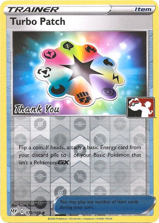Turbo Patch - 172/189 (Pokemon League) [Thank You] [League & Championship Cards] 172/189