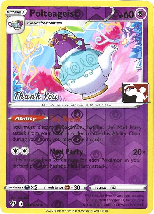 Polteageist - 83/189 (Pokemon League) [Thank You] [League & Championship Cards] 083/189