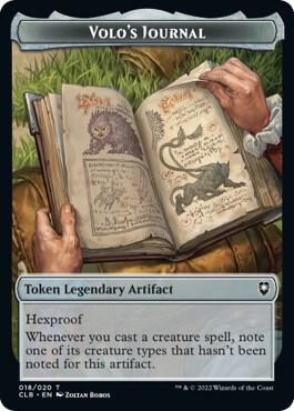 Volo's Journal Token [Commander Legends: Battle for Baldur's Gate] 18