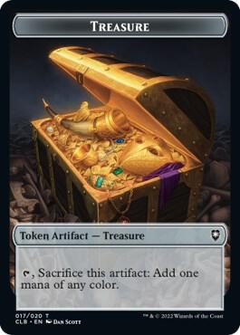 Treasure // Faerie Dragon Double-Sided Token [Commander Legends: Battle for Baldur's Gate] 17 // 6