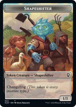 Shapeshifter (022) // Clue Double-Sided Token [Commander Legends: Battle for Baldur's Gate] 22 // 47