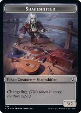 Shapeshifter (024) // Shapeshifter (028) Double-Sided Token [Commander Legends: Battle for Baldur's Gate] 24 // 28