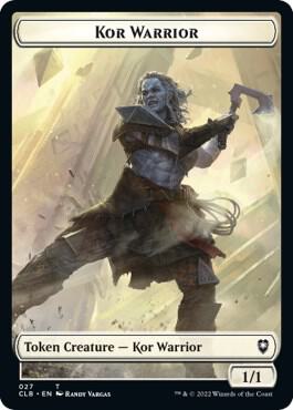 Kor Warrior // Angel Warrior Double-Sided Token [Commander Legends: Battle for Baldur's Gate] 27 // 25
