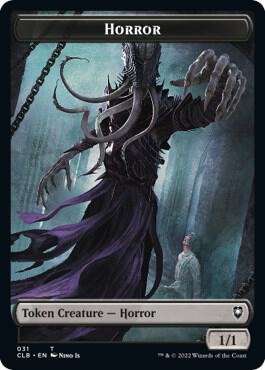 Horror // Eldrazi Horror Double-Sided Token [Commander Legends: Battle for Baldur's Gate] 31 // 21