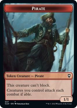 Pirate // Goblin Double-Sided Token [Commander Legends: Battle for Baldur's Gate] 37 // 34