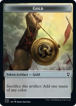 Gold // Dragon Double-Sided Token [Commander Legends: Battle for Baldur's Gate] 48 // 33