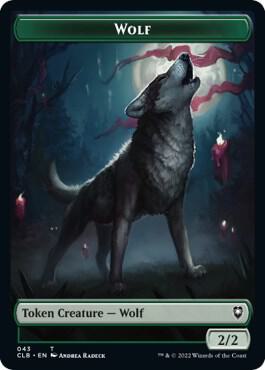 Wolf // Insect Double-Sided Token [Commander Legends: Battle for Baldur's Gate] 43 // 40