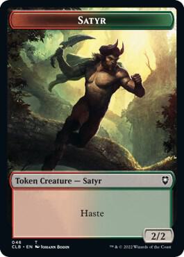 Satyr // Beast Double-Sided Token [Commander Legends: Battle for Baldur's Gate] 46 // 38