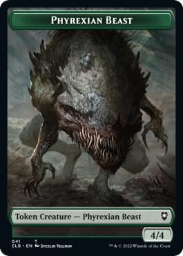 Phyrexian Beast // Wurm Double-Sided Token [Commander Legends: Battle for Baldur's Gate] 41 // 44