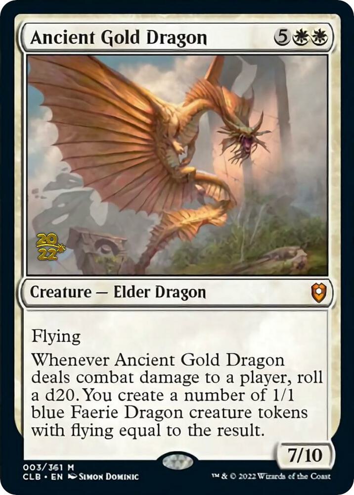 Ancient Gold Dragon [Prerelease Cards] 3