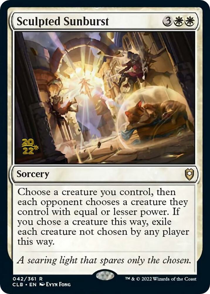 Sculpted Sunburst [Prerelease Cards] 42