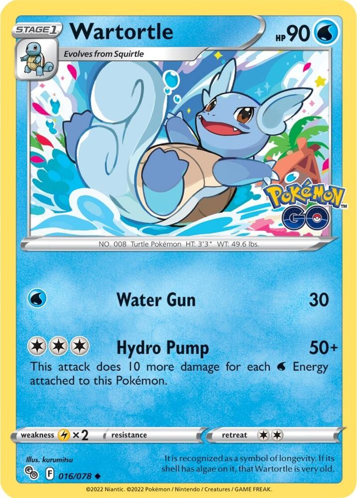 Wartortle [Pokemon GO] 016/078