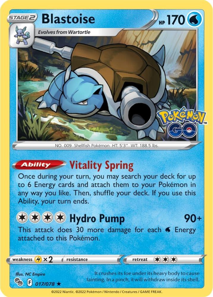 Blastoise [Pokemon GO] 017/078
