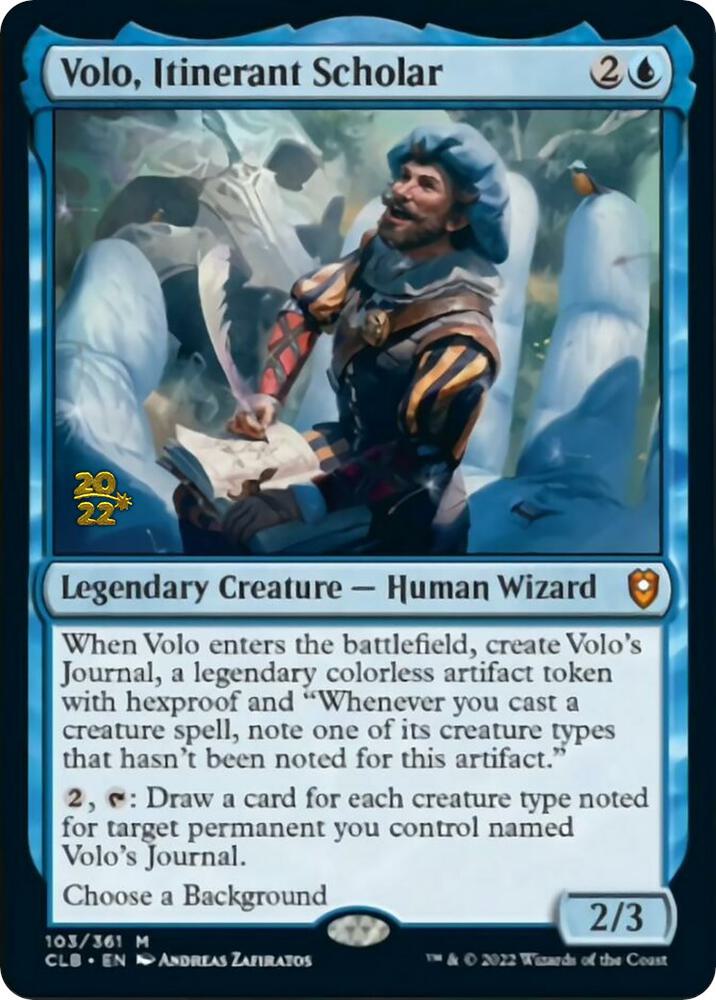 Volo, Itinerant Scholar [Prerelease Cards] 103