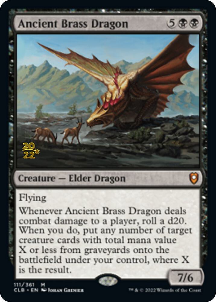 Ancient Brass Dragon [Prerelease Cards] 111