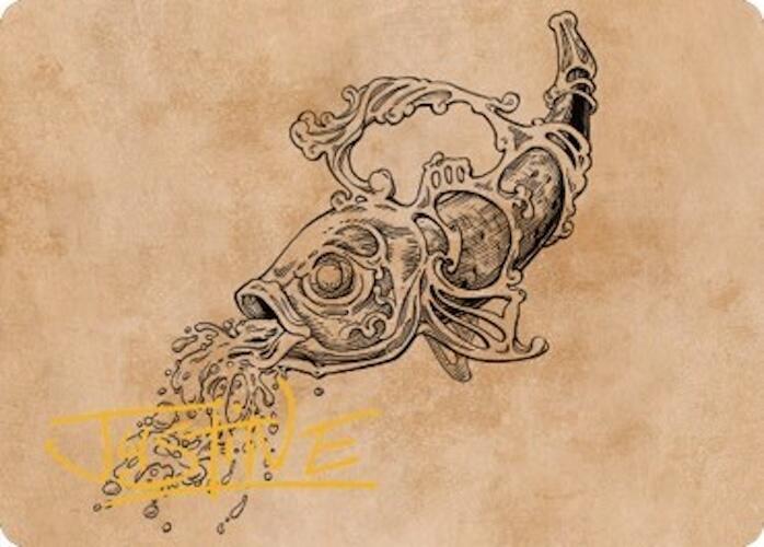 Decanter of Endless Water Art Card (Gold-Stamped Signature) [Art Series: Commander Legends: Battle for Baldur's Gate] 79