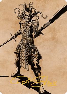 Zevlor, Elturel Exile Art Card (78/81) (Gold-Stamped Signature) [Art Series: Commander Legends: Battle for Baldur's Gate] 78