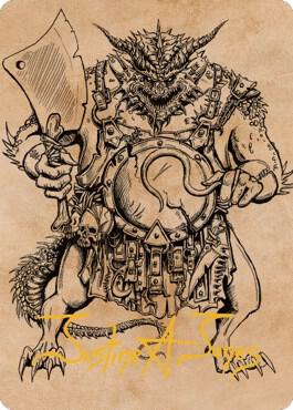 Thrakkus the Butcher Art Card (Gold-Stamped Signature) [Art Series: Commander Legends: Battle for Baldur's Gate] 77