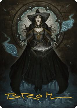 Tasha, the Witch Queen Art Card (76/81) (Gold-Stamped Signature) [Art Series: Commander Legends: Battle for Baldur's Gate] 76